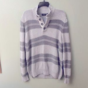 Men’s Quarter Button Pullover Sweater